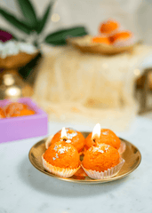Motichoor laddoo candle